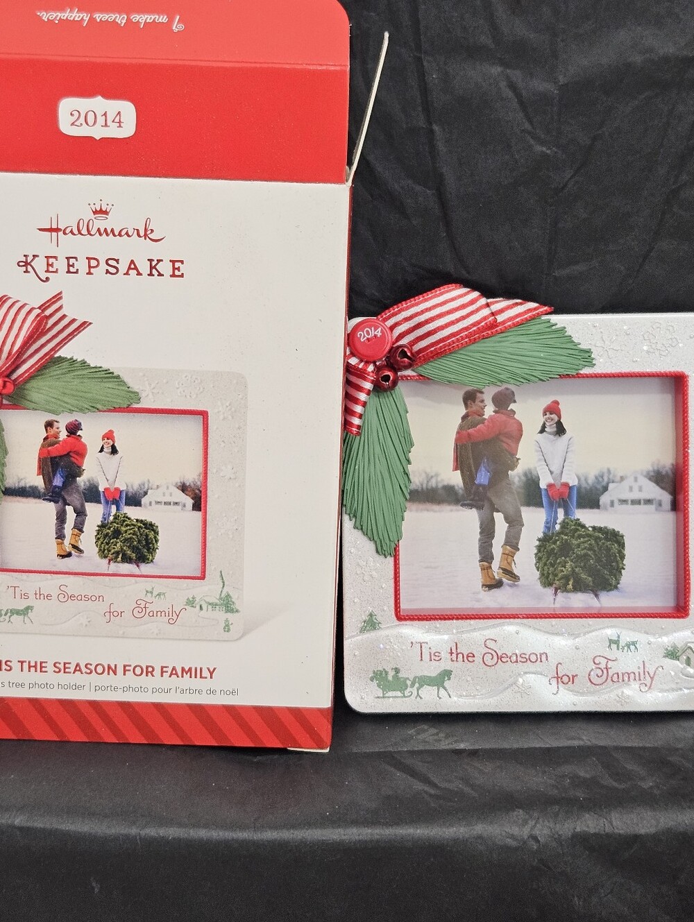 Hallmark Keepsake Ornament: Tis The Season For Family Picture Frame 2014